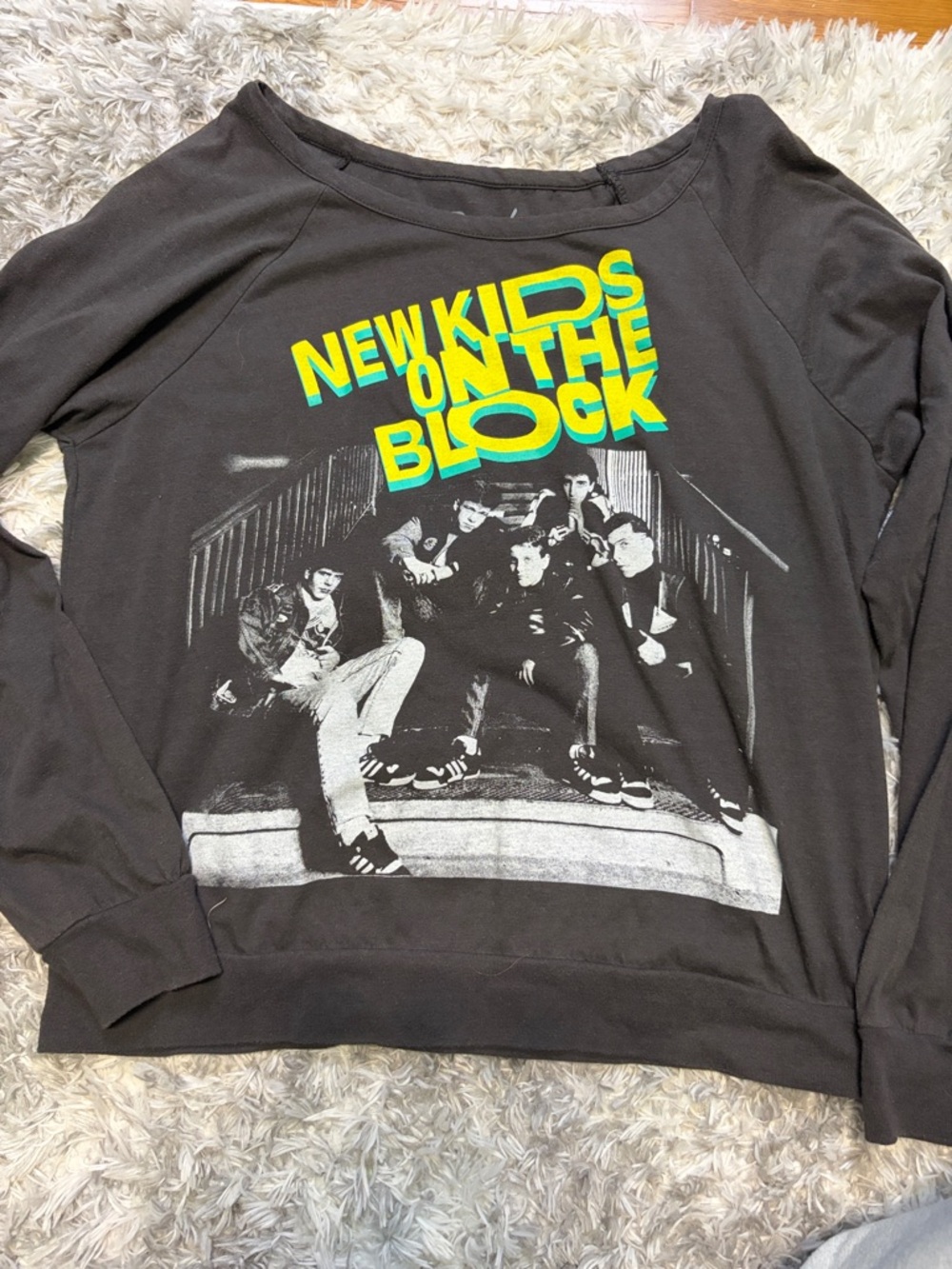Bravado Black New Kids On The Block Graphic Long-Sleeve Tee
